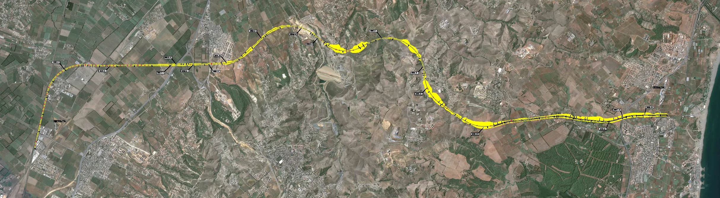 
							Nouvelle ligne ferroviaire (double voie électrifiée) Birtouta - Sidi Abdellah -Zeralda
	   </a>